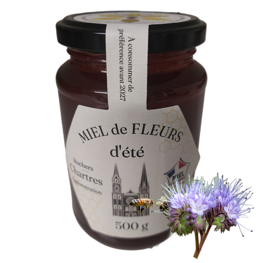 Miel d'ETE 500g - récolté le 21 aout 2024